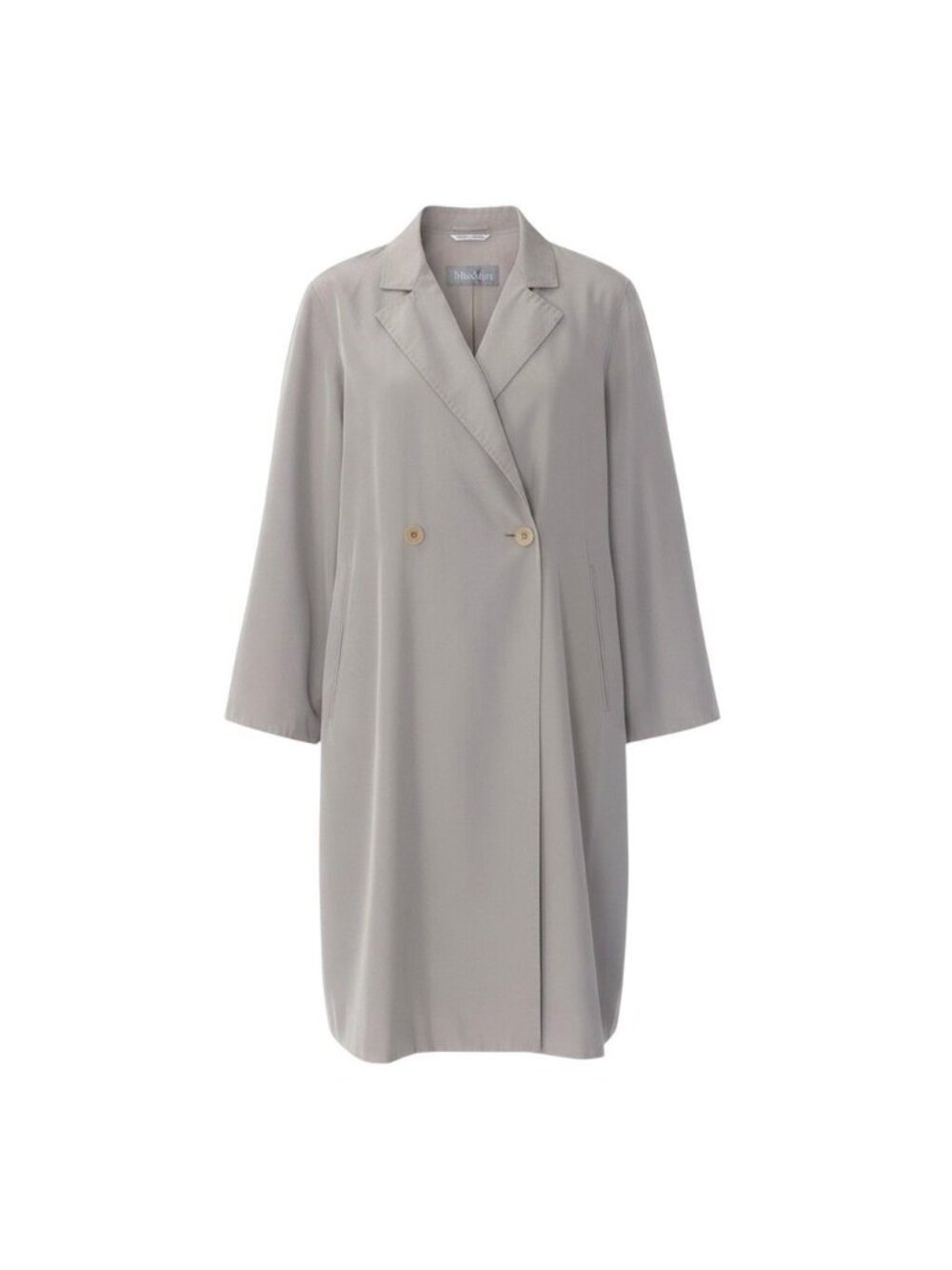 Max Mara Double Breasted Chesterfield Lightweight 40 Light Beige